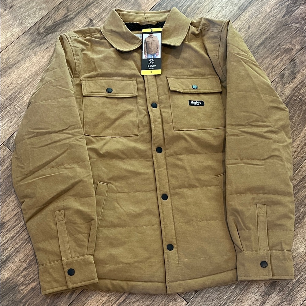 Hurley Men's Tan Shirt Jacket
